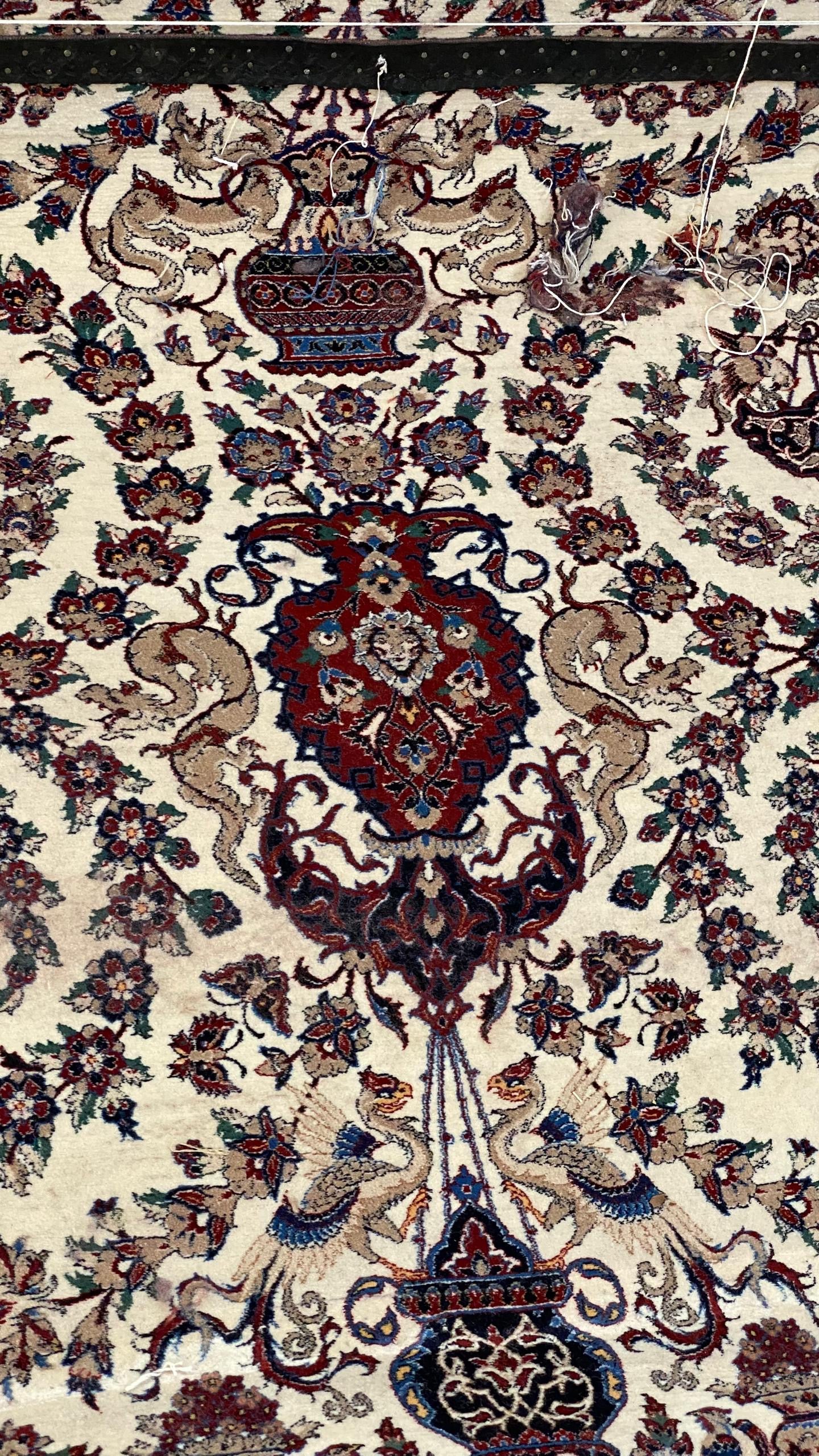 Gandil & Birds By Master Weaver Farsad Bagher Seirefian