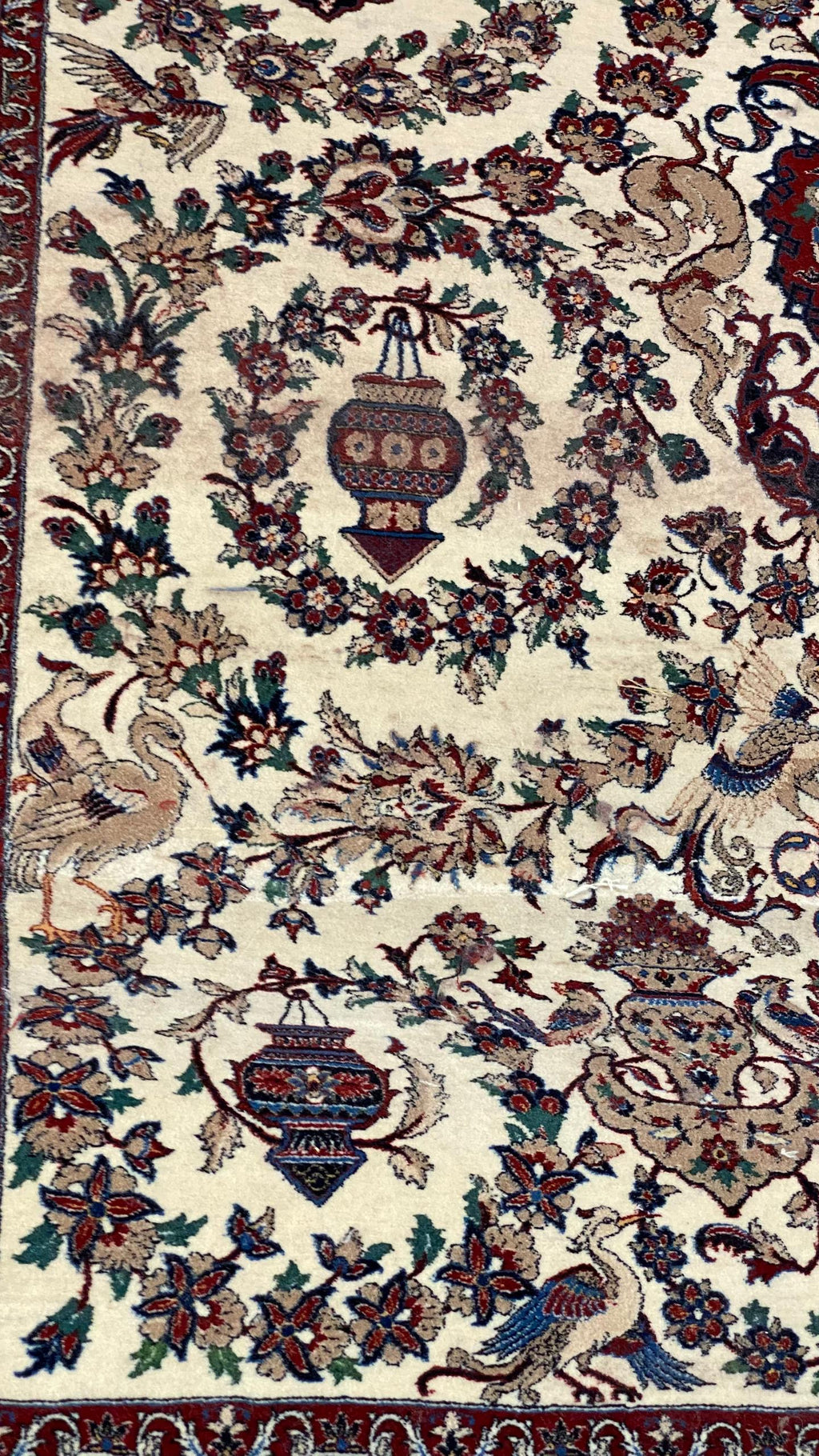Gandil & Birds By Master Weaver Farsad Bagher Seirefian